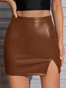 Saia de Couro Elegance