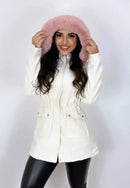 [COMPRE 1 LEVE 2] Jaqueta Parka de Lã Batida com Capuz Removível - Promoção de Inverno 🔥