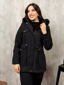 [COMPRE 1 LEVE 2] Jaqueta Parka de Lã Batida com Capuz Removível - Promoção de Inverno 🔥