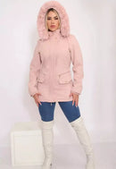 [COMPRE 1 LEVE 2] Jaqueta Parka de Lã Batida com Capuz Removível - Promoção de Inverno 🔥