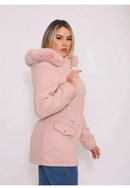 [COMPRE 1 LEVE 2] Jaqueta Parka de Lã Batida com Capuz Removível - Promoção de Inverno 🔥